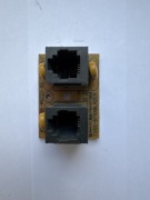 Moduł 2x gniazdo RJ11 / RJ12 na płytce PCB – telefon / modem / UPS