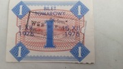 Bilet towarowy na cukier  XII 1976  Kolekcjonerski