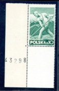 Z437 1947 PRL  "ŚWIAT PRACY" Fi438a **  z pustopolem, papier x.