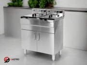 Frytownica gastronomiczna 2 komorowa z szafką 2x11,5 litra YG-04638