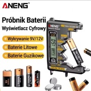 Cyfrowy Tester Baterii LCD ANENG BT173 18650 9V 12V