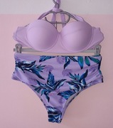 Struj kąpielowy z listkami Fiołkowy roz.M wymiary opis