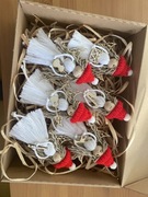 Box 6 aniołków makramowych na choinkę