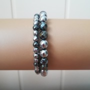 NOWA Bransoletka Komplet Hematyt 17,5cm  