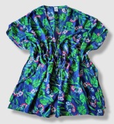 Hibiskus plażowa narzutka pelerynka na strój kąpielowy S/ M