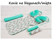 Wkładka do wózka Minky Motylek Pasy Pałąk wkład