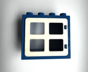 LEGO DUPLO Okno Okienko biało-niebieskie 2x4 piny