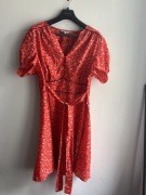 Nowa czerwona sukienka w kwiatki Redherring rozmiar 18 wysylka dzis