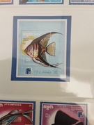 Kambodża 1988  Mi blok 161  ryby  idealna pozycja 