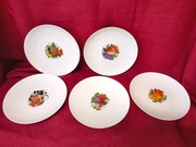 Porcelana FORSTENBERG – West Germany – komplet 5 talerzy vintage