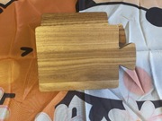 Zestaw dwóch podestów drewnianych,mini desek do krojenia 