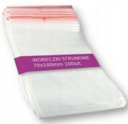 Woreczki strunowe 7cm x 10cm - 100 szt.