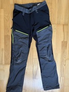 SPODNIE ROBOCZE GESTO roz-S stalowe z czarnym streczem 78-82 pas