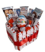 Box upominkowy , czekoladki kinder urodziny , imieniny , zajączek, komunia