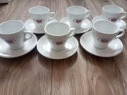 Komplet filiżanek ze spodkami do cappuccino - 6 szt.