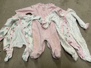 Śpioszki pajacyki dziewczynka 0-3 mies.