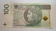 100 zł nr DZ9935399,14 grudnia  2018 r.Stan zdjecia.Radar