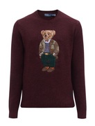 POLO RALPH LAUREN Polo Bear Wool Sweater kaszmir wełniany sweter męski M