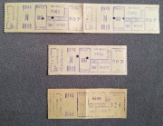 Sosnówka, Warszawa / PRL, 3 x Bilet PKS, 0.07zł, 0.03zł, 0.24zł - UNIKAT !