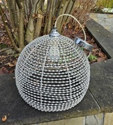 Lampa półkulista aluminiowa podsufitowa