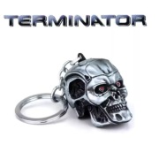 Vintage Charm Terminator Czaszka Głowa Brelok – Modny i Wyjątkowy Brelok