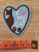 Naprasowanka Kocham kota I love my Cat