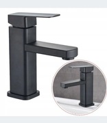 Bateria umywalkowa nablatowa stojąca czarna