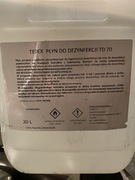 Tedex 20 L Płyn Do Dezynfekcji Rąk i Powierzchni Wirusobójczy 70 %