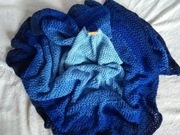 Chusta "Blue Hawaii" - rękodzieło