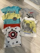 Zestaw 5 sztuk t-shirt Coccodrillo hm rozm 116cm