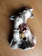 Para piesków fajans? wys. 10 cm