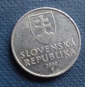 Moneta Słowacja 10 Halerzy 2000