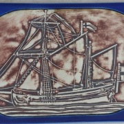 Gustavsberg płyta ceramiczna statek marynistyka 