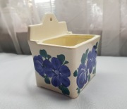 Duża solniczka, pojemnik Włocławek  Fajans prl 