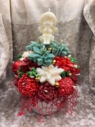 Piękny świąteczny bukiet świec świeczek - hande made