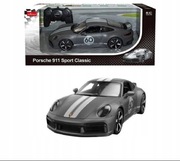 auto zdalnie sterowane RASTAR - R/C 1:16 PORSCHE 911 SPORT CLASSIC szary