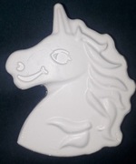 unicorn kucyk konik figurki figurka do malowania z gipsu 
