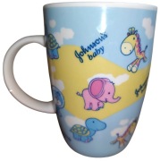 Kubek JOHNSON'S BABY - śliczny - słonik żółw żyrafa - NOWY