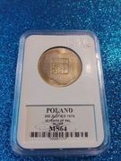 200 ZŁ XXX LAT PRL 1974 SREBRO GCN 