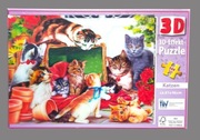 Katzen puzzle kotki 500 elementów 3D