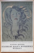 WITKACY WITKIEWICZ plakat wystawowy 1968 Katowice