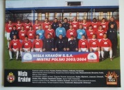 WISŁA Kraków - plakaty drużyn 2004/05 do 2007/08