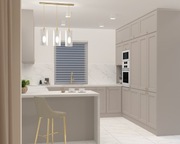 Projekt + wizualizacja pokoju, kuchnii, salonu