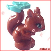 LEGO Friends FIGURKA 11568pb01 WIEWIÓRKA c. pomarańczowy + 11618 kokarda