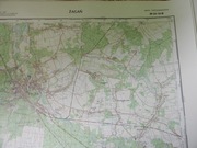 Mapa topograficzna 1:50 000 M-33-19-B Żagań