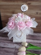 Flower box pierwsza komunia Święta bukiet