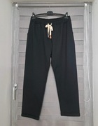 Czarne spodnie na gumce uni 44-46