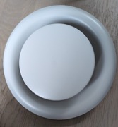 Anemostat wywiewny 160 z ramką kolor szary mat, malowany proszkowo