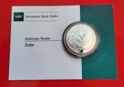 20 zl AG 925  28,28 gr.  ZUBR - BIZON seria zwierzeta swiata  2013 !!!!!