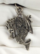 NOWY Naszyjnik wisiorek smok chiński dragon VINTAGE 